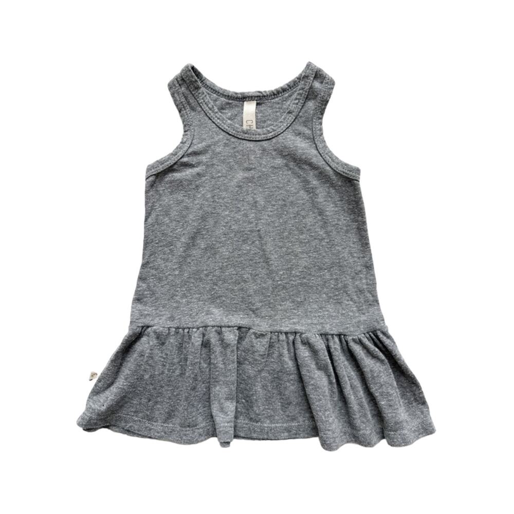 Childhoods Heather Gray Twirly Tank Dress Size 12-18m